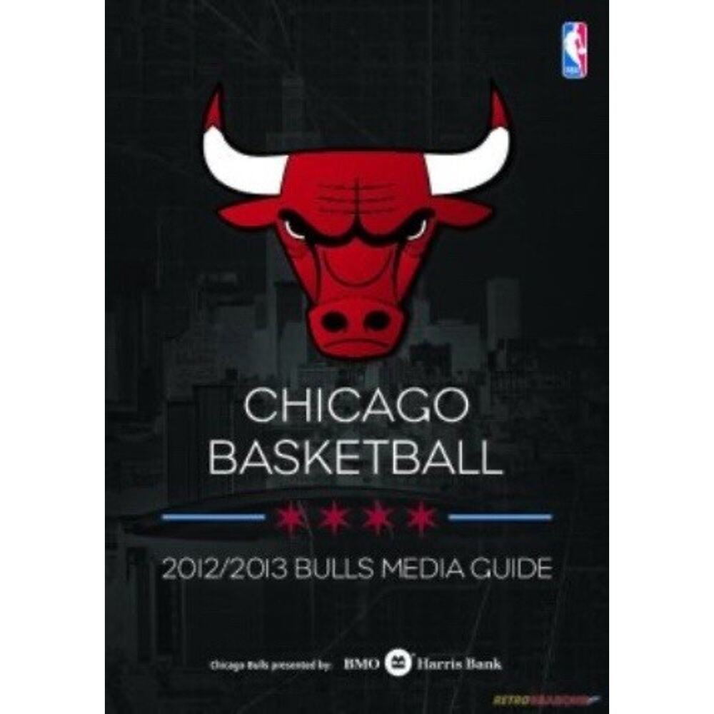 Chicago Bulls 2012/2013 Official Media Guide NBA Cover On 12x8in Metal Sign